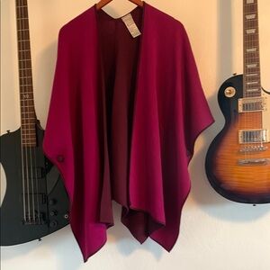 Chico's Magenta Poncho